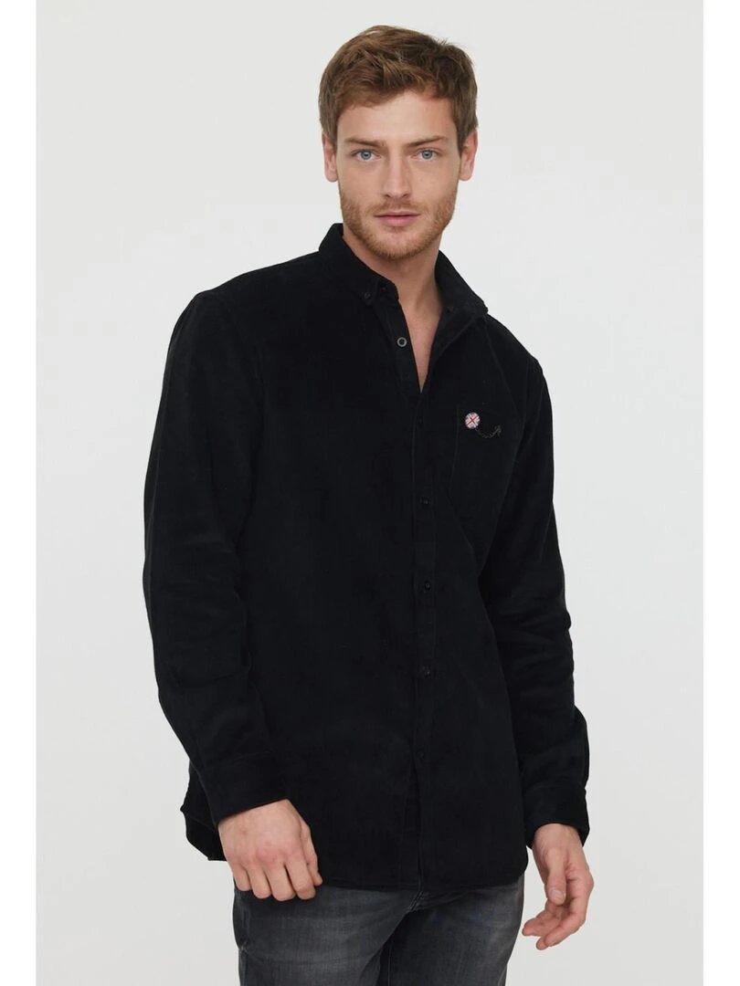Lee Cooper Chemise manches longues coton comfort DALUR Noir