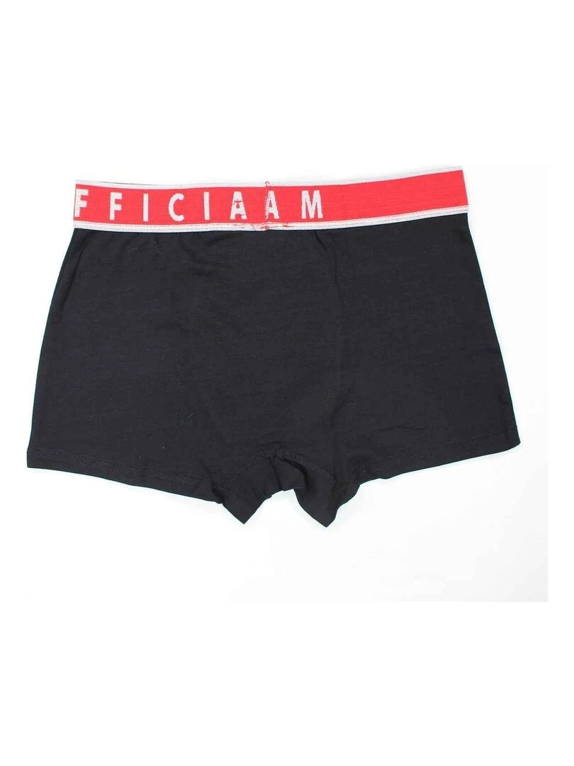 RG512 Sous vetement homme imprimé logo en coton Noir