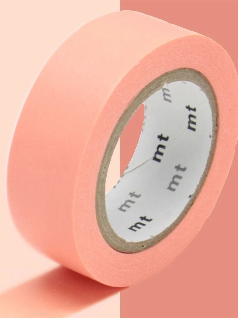 Masking tape unicolore Rose saumon 1 5 cm x 7 m N/A