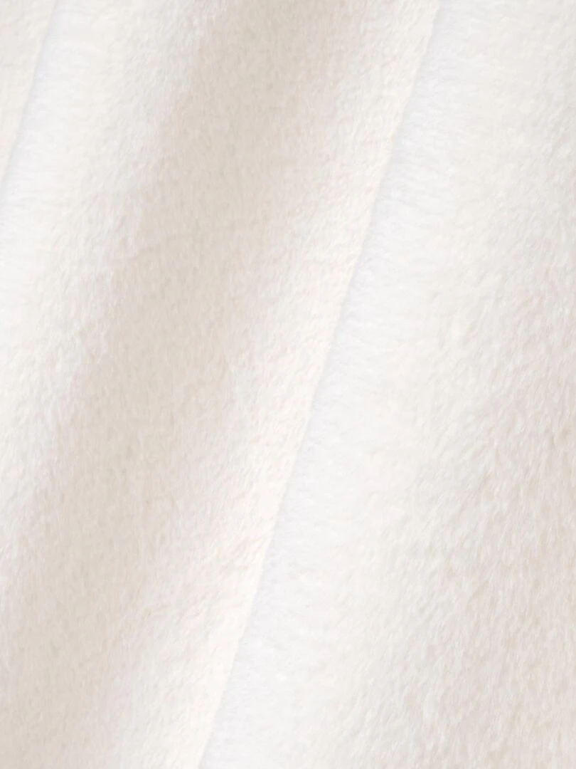 Rideau cocooning en imitation fourrure   Blanc