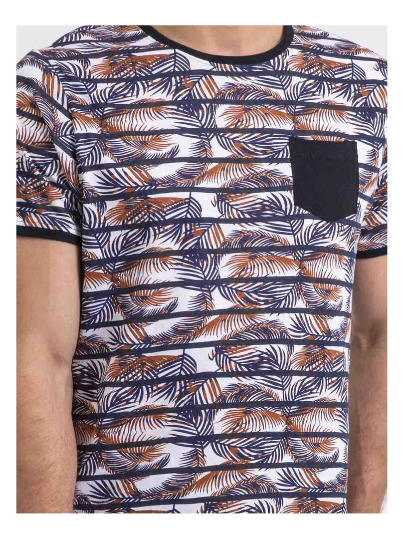 T shirt col rond NIKUTO   Bleu marine