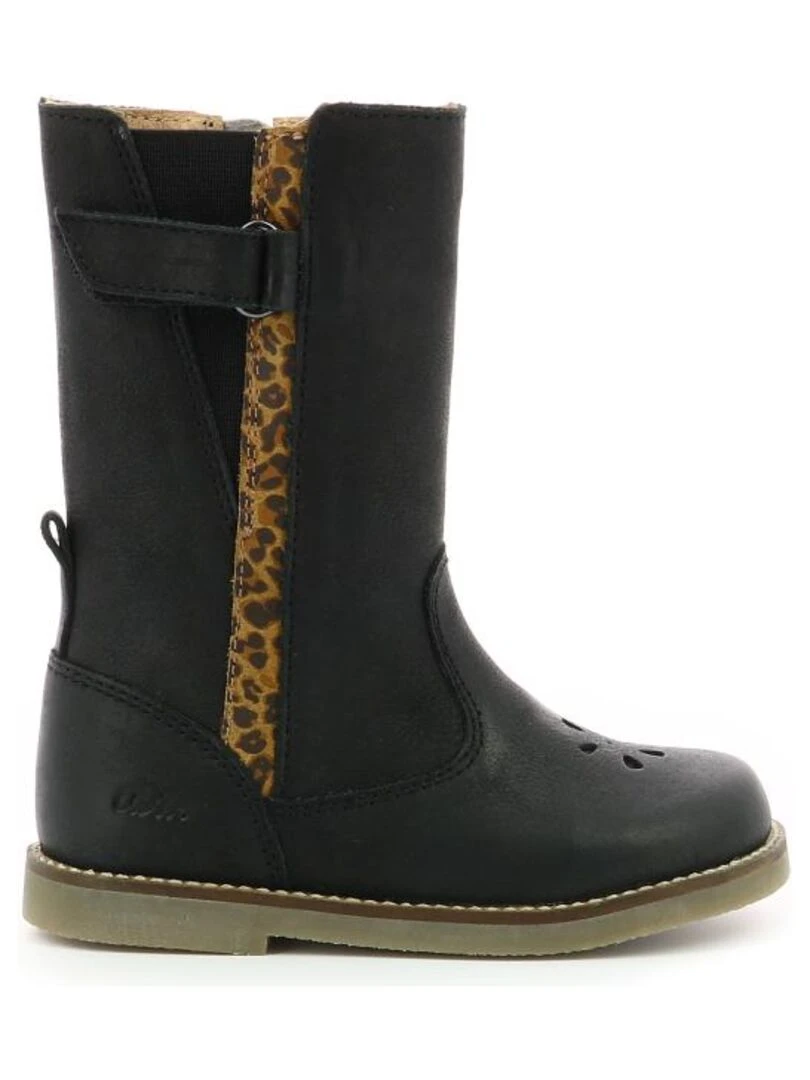Bottes Cuir Sidelia Noir