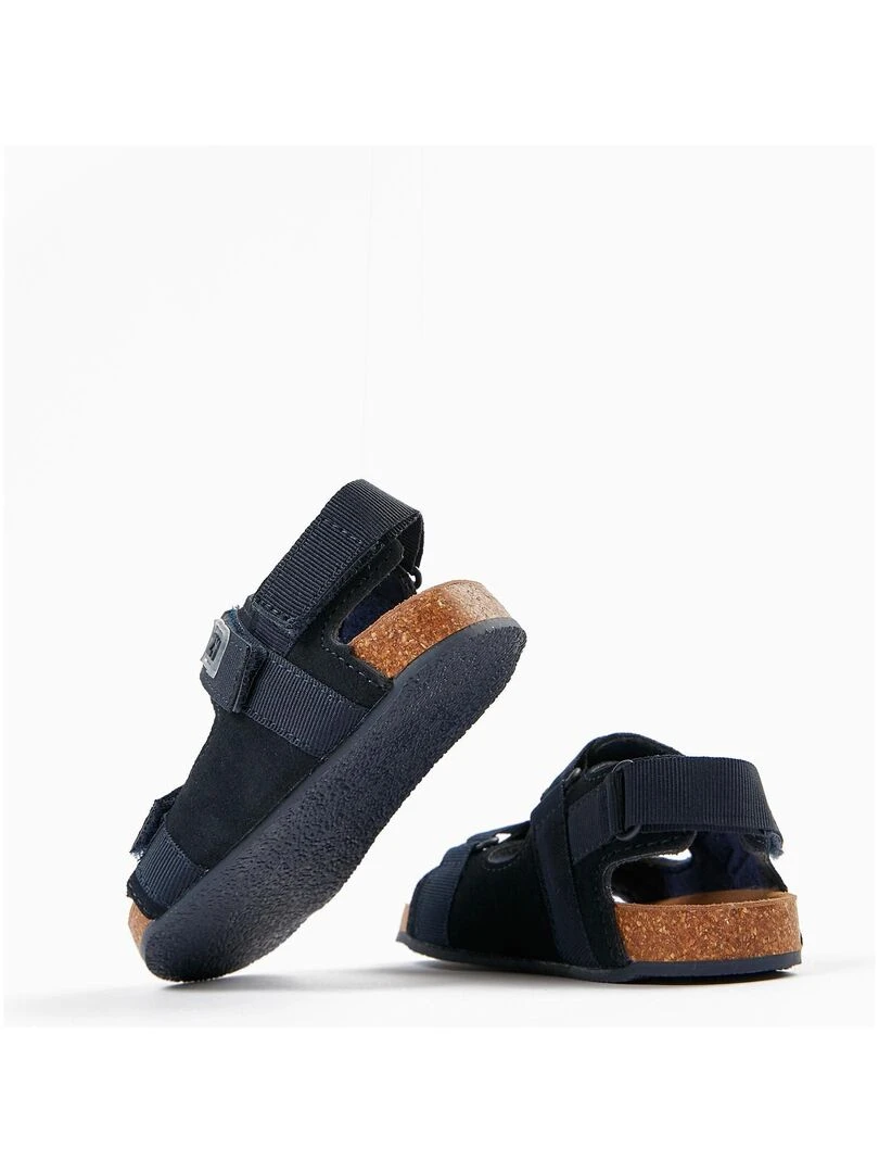 Sandales en Cuir Bébé Garçon   JAIPUR   Bleu foncé
