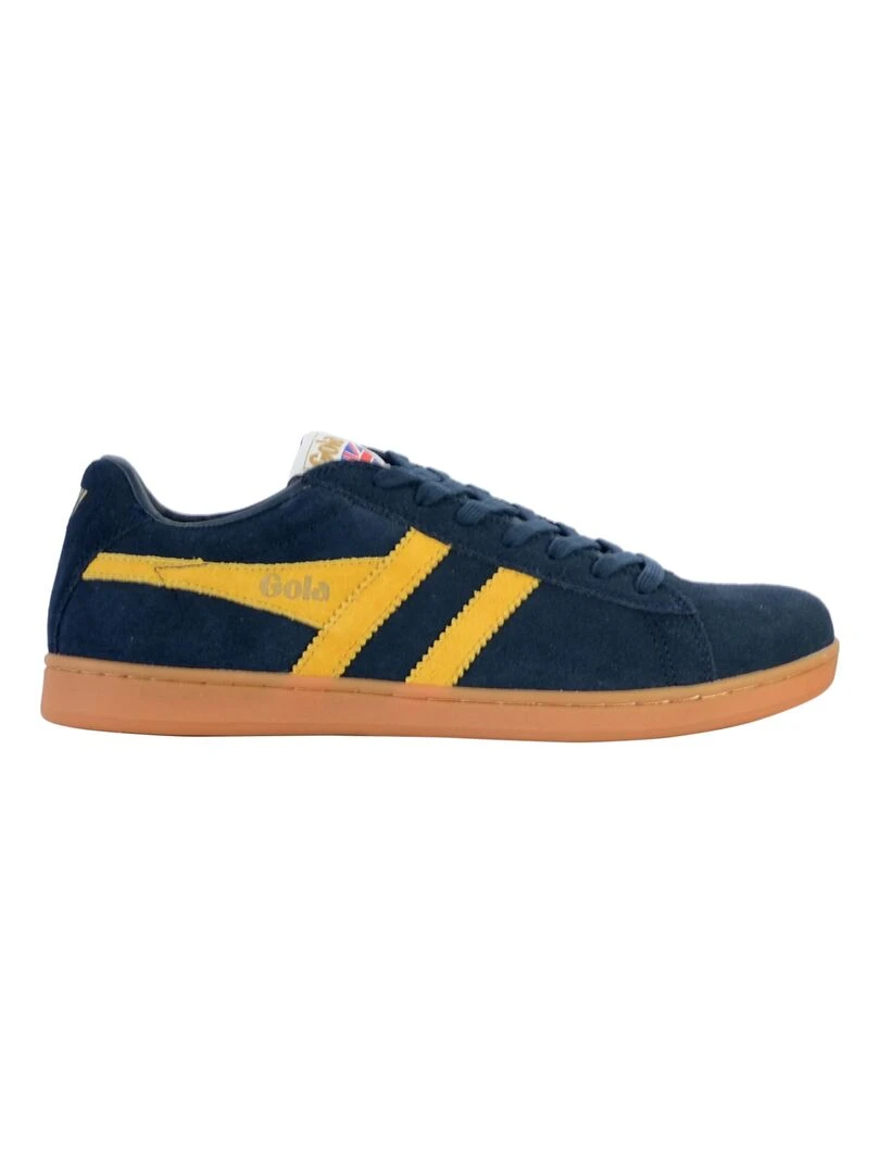 Basket à lacet Gola Equipe Suede Bleu marine