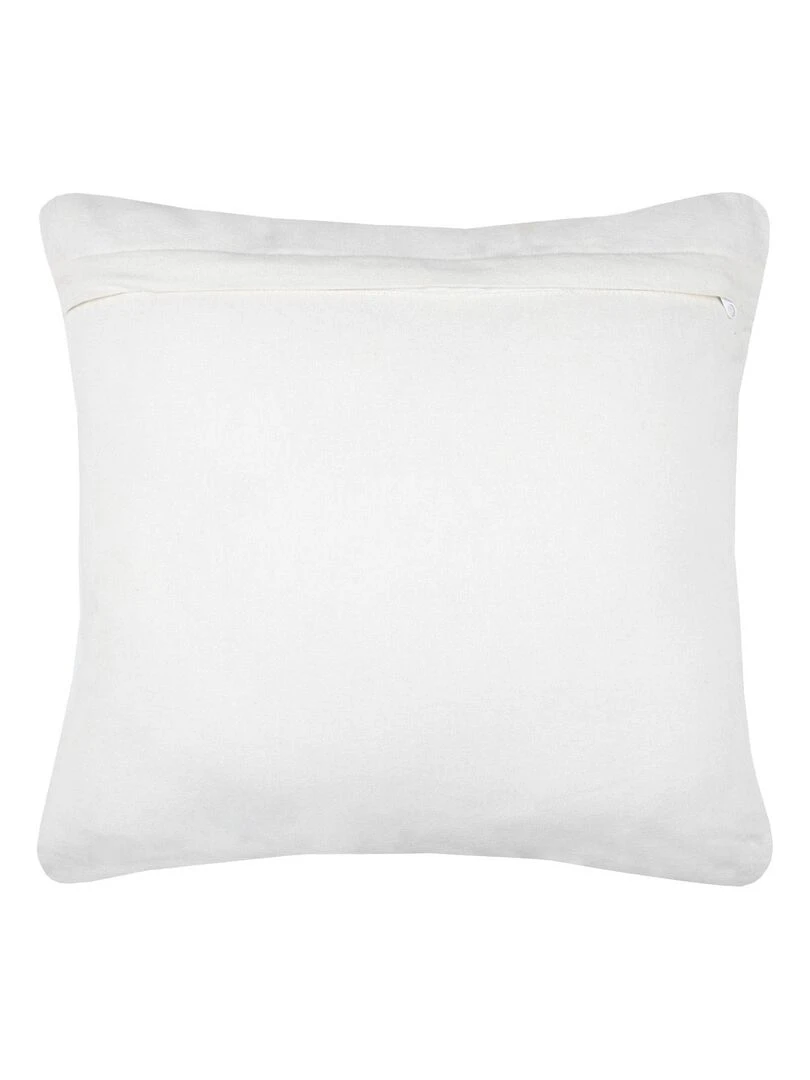 Coussin en macramé déhoussable Ecru