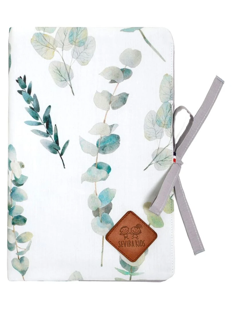 Protège carnet de santé bébé en coton Eucalyptus Multicolore