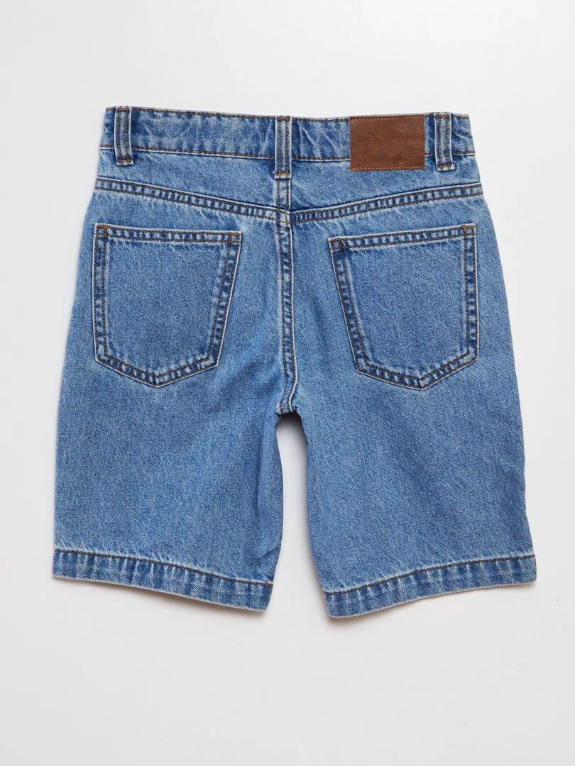 Bermuda en denim Bleu