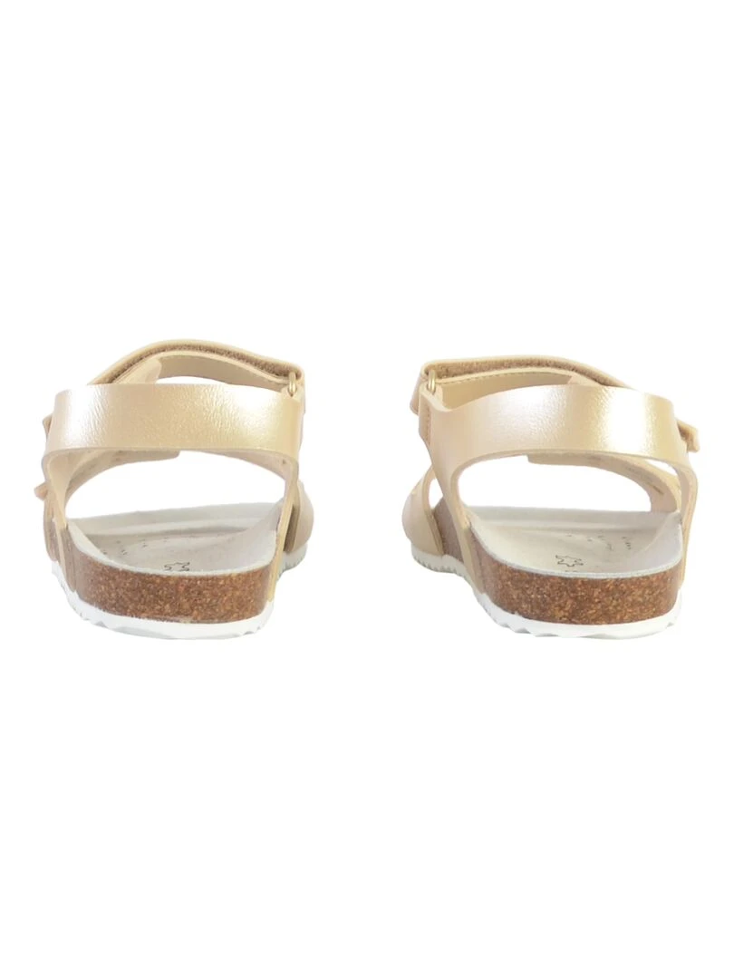 Sandale Cuir Enfant Geox Adriel   Gris