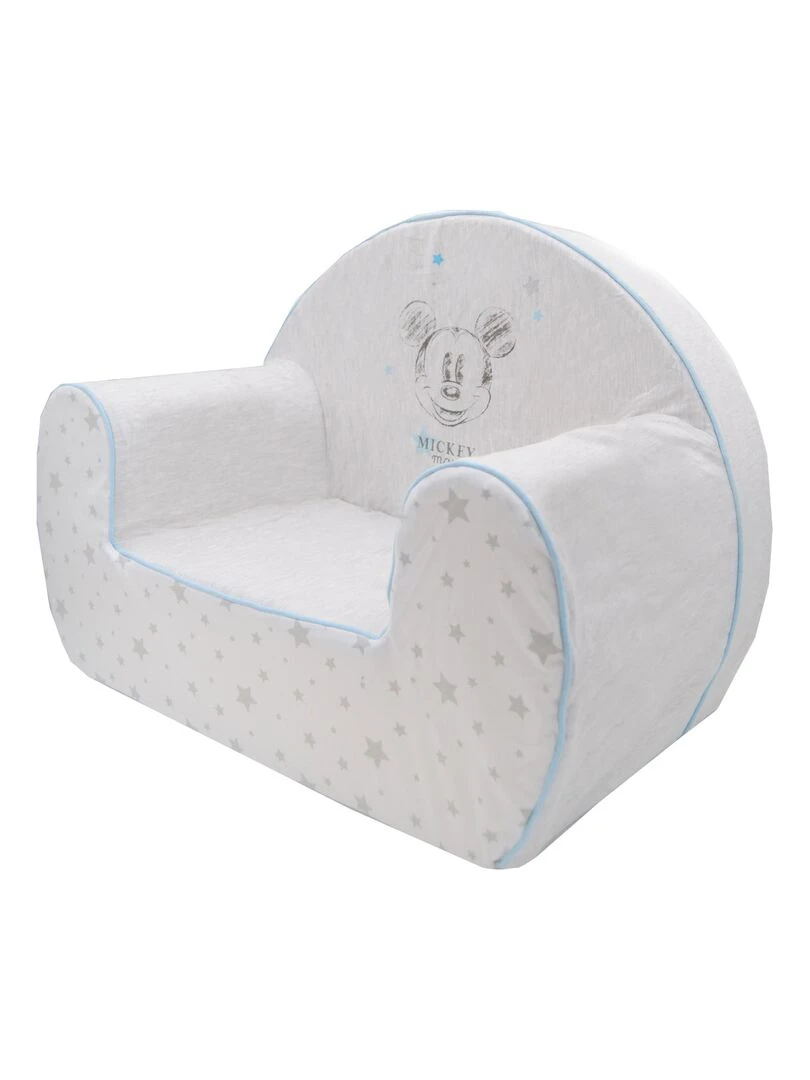 Fauteuil club déhoussable Mickey Douce Nuit 12 mois Gris