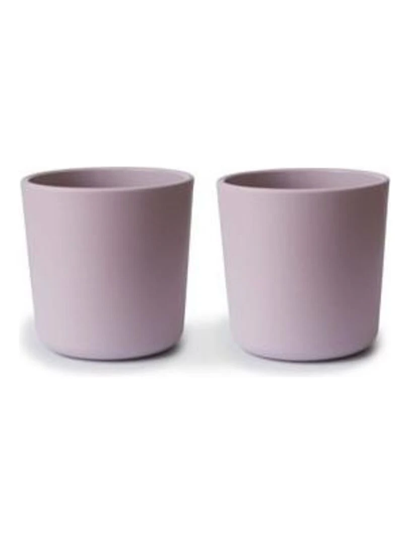 Lot de 2 verres bébé Soft Lilac Mushie Rose