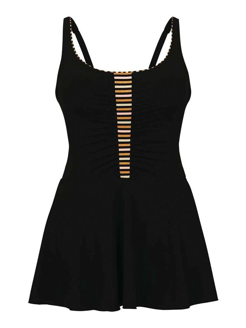 Robe de bain dresskini culotte intégrée Arabella   Noir