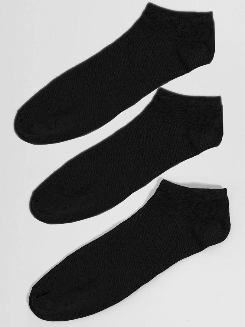 Pack 3 Chaussettes courtes Kebello Noir Noir