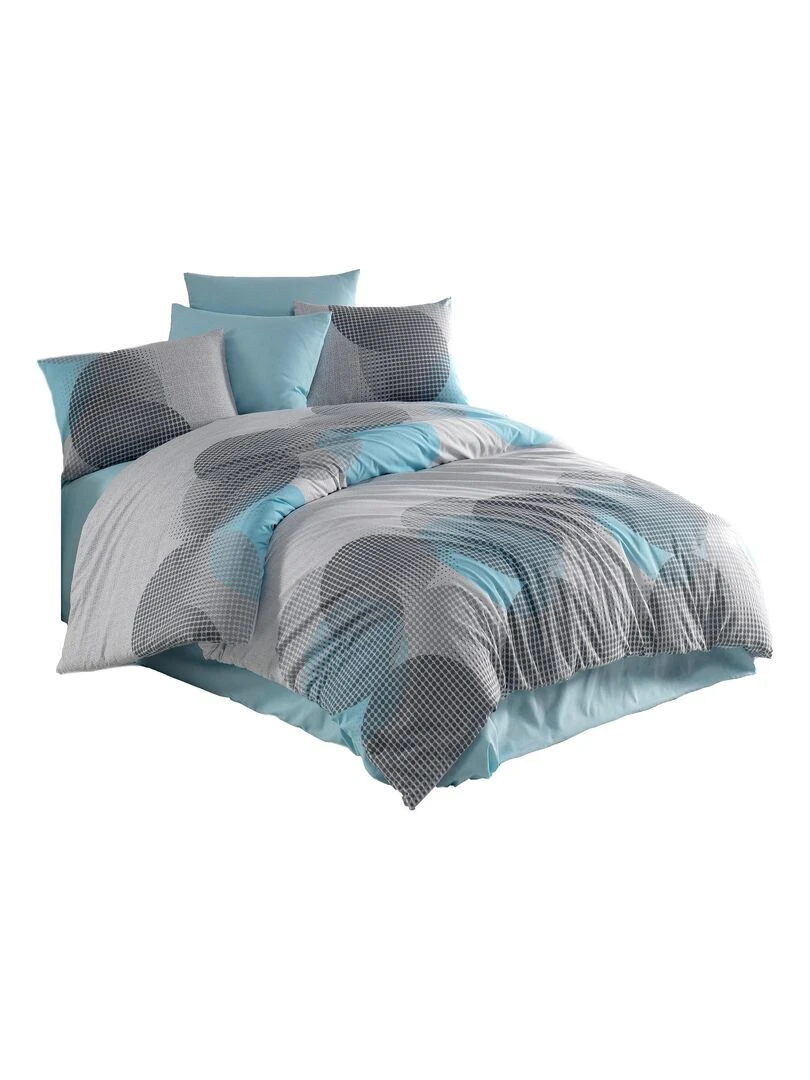 Parure DENNIS Bleu/Gris Bleu Gris