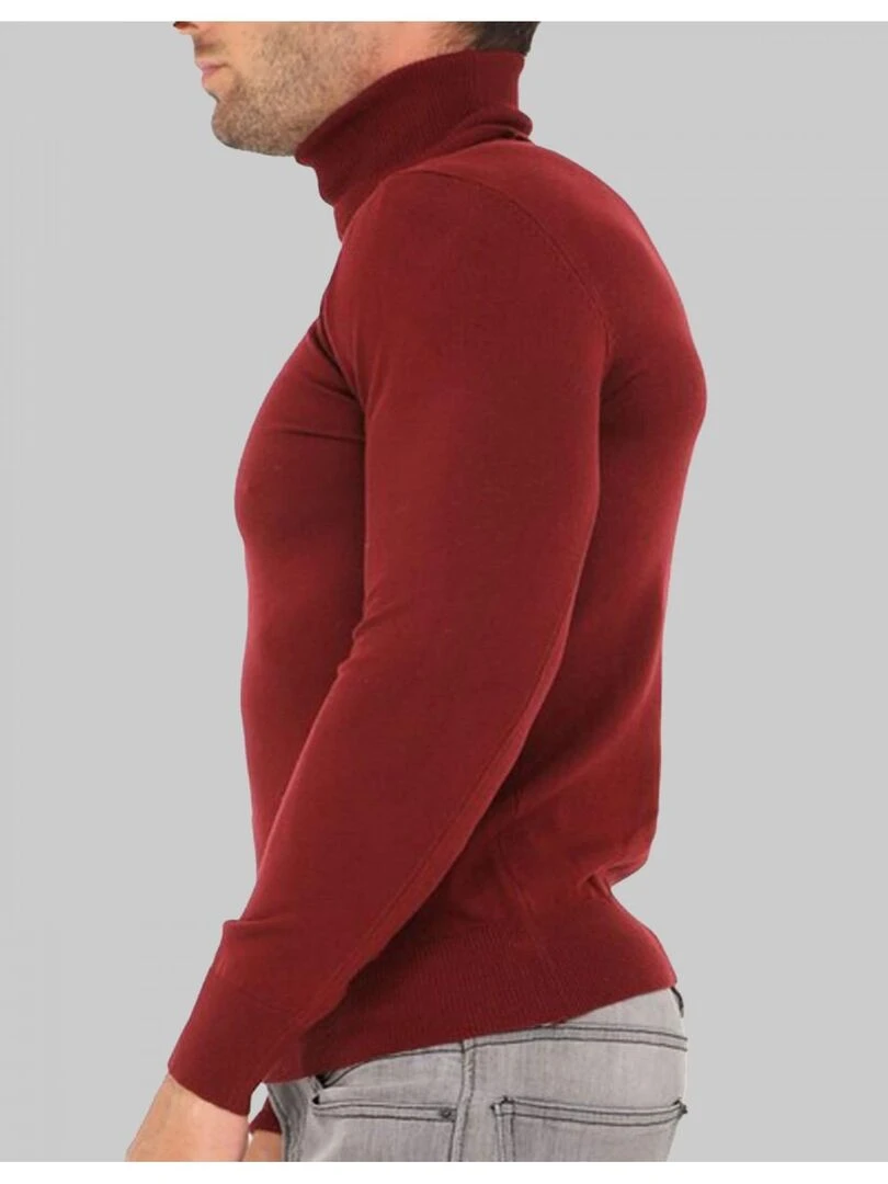 Pull col roulé Kebello   Bleu