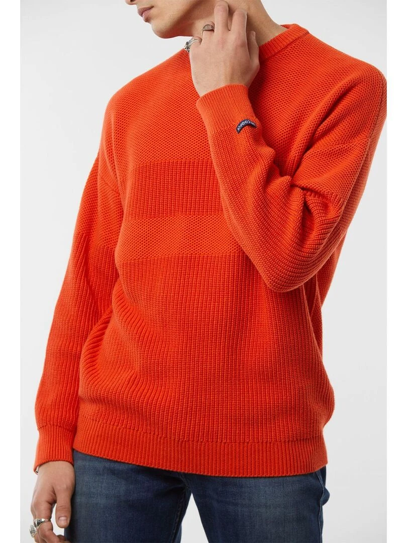 Lee Cooper   Pull coton  CARTEX   Orange