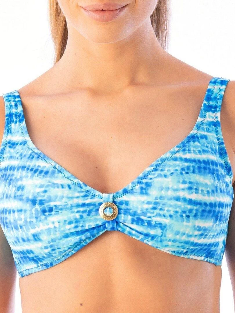 Haut de maillot de bain triangle Luisa Bleu