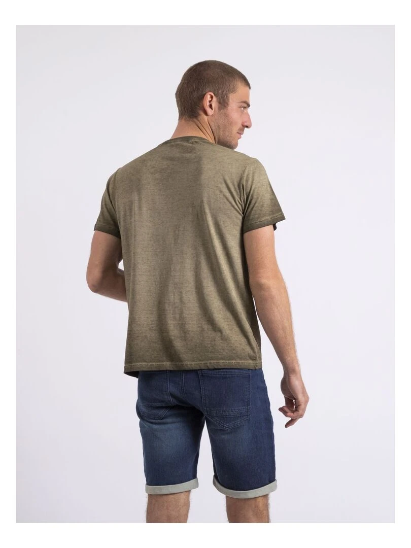 T shirt col rond NIRAVELO Kaki