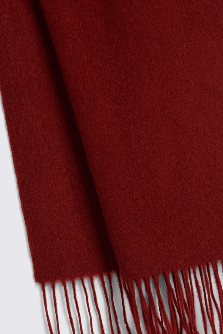 Wine Cashmere Blend Scarf   Buy Online at Moss