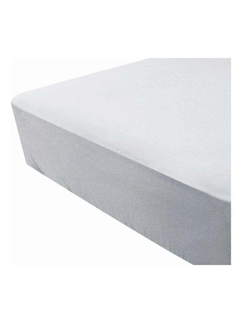 Drap housse imperméable 2 en 1 Gris perle