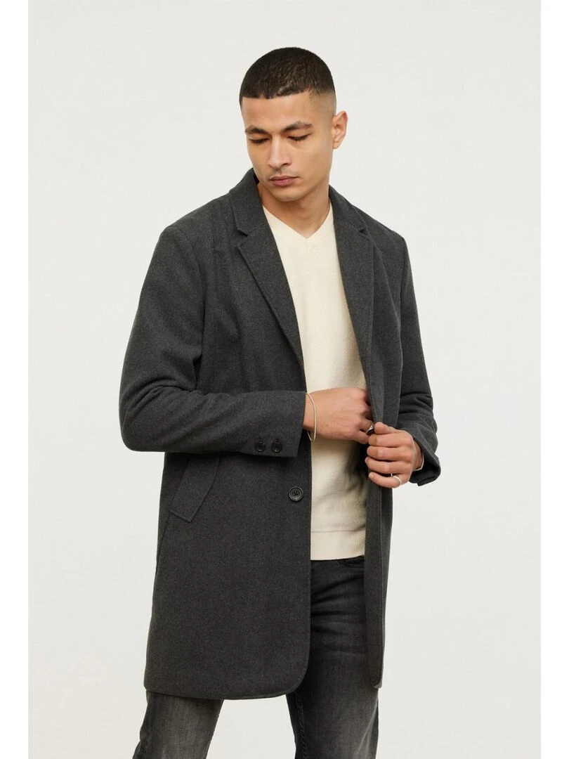 Lee Cooper   Manteau manches longues polyester slim FROMBE   gris anthracite