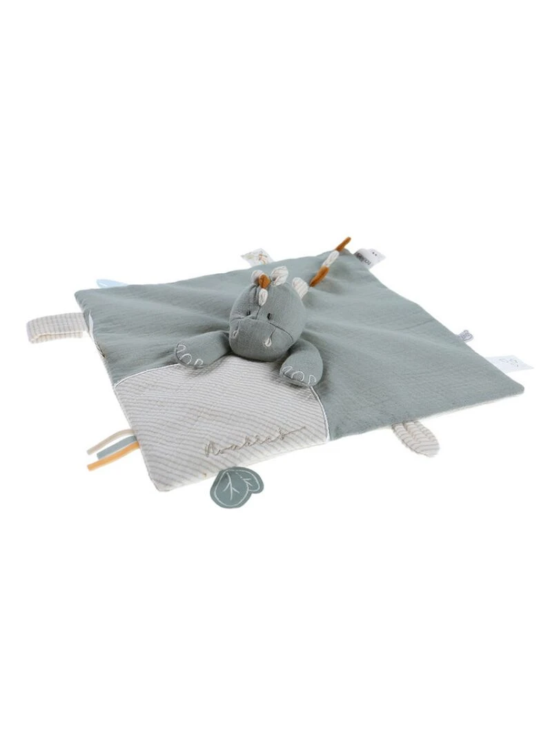 Doudou Attache Sucette Bio Stégi Le Stégosaure Tso Gris
