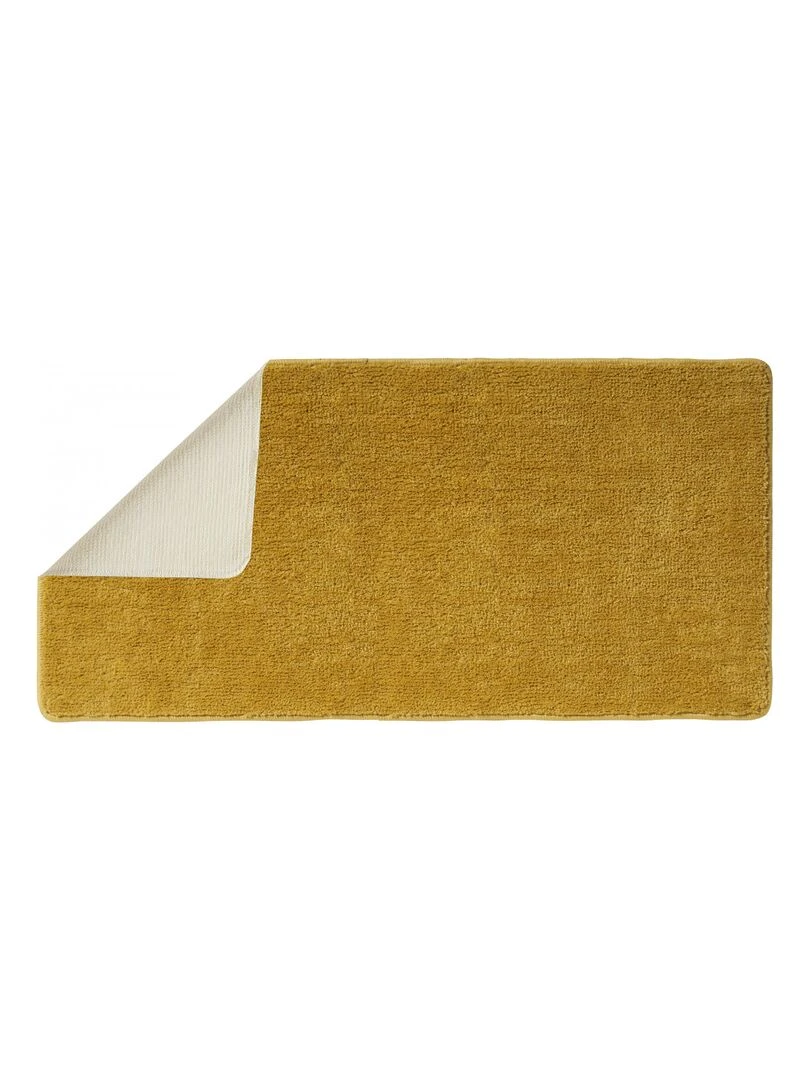 Guy Levasseur   Lot de 2 tapis de bain polyester  60x120cm + 50x80cm miel   Jaune