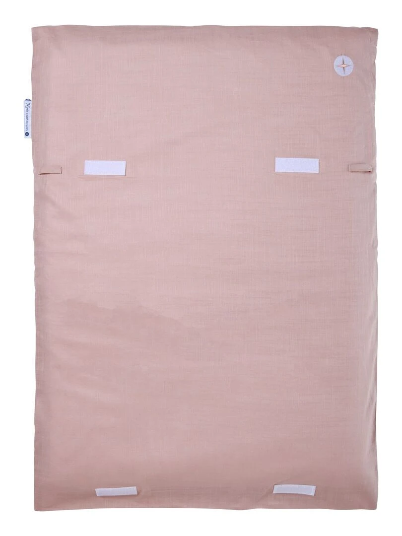 Matelas à langer lavable en coton 50 x 70 cm   Rose pâle