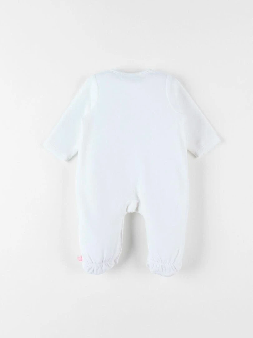 Pyjama 1 pièce en velours Noukie's Blanc
