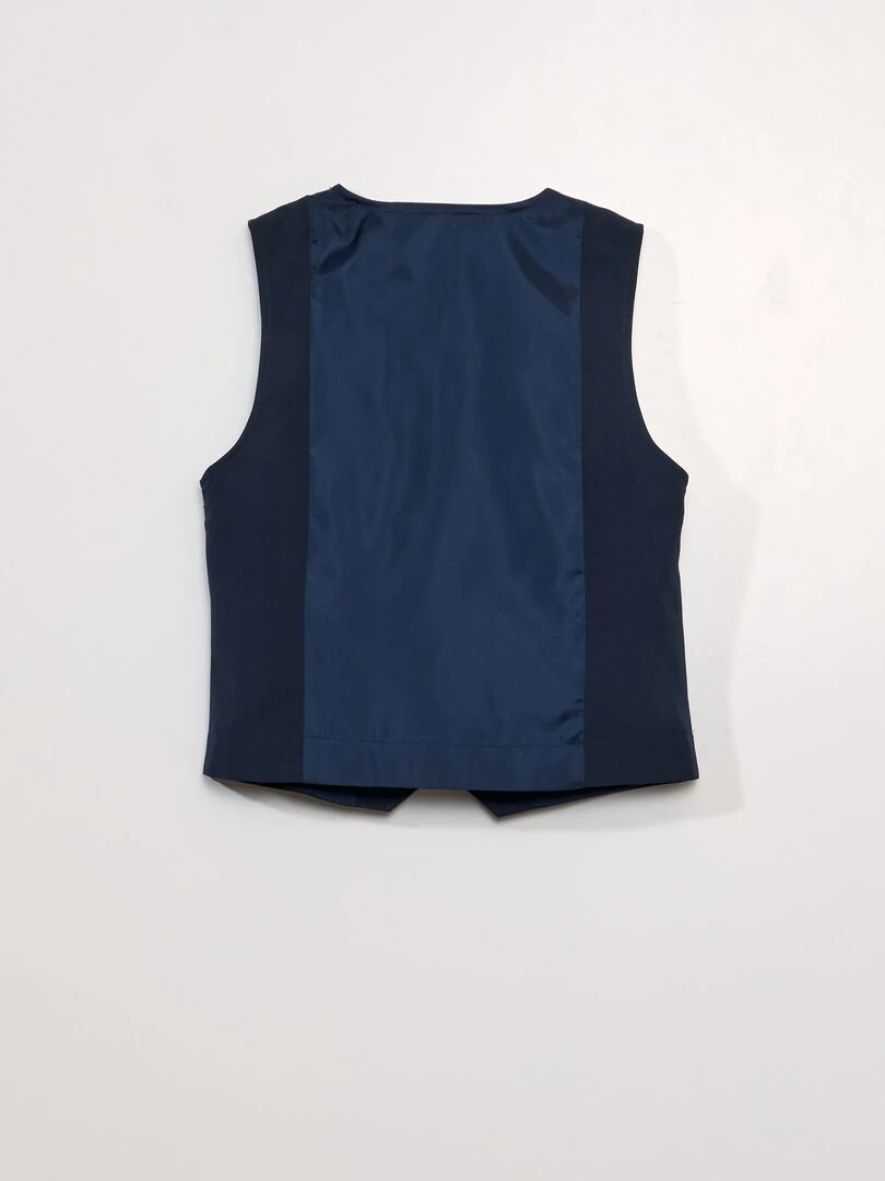Gilet sans manches de cérémonie bleu marine