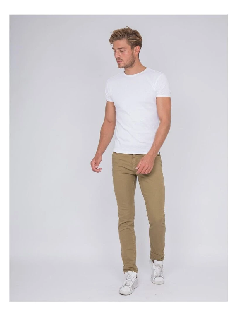 Pantalon 5 poches VAAS   Beige