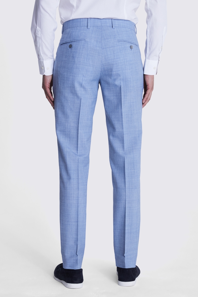 Slim Fit Sky Marl Trousers Buy Online at Moss