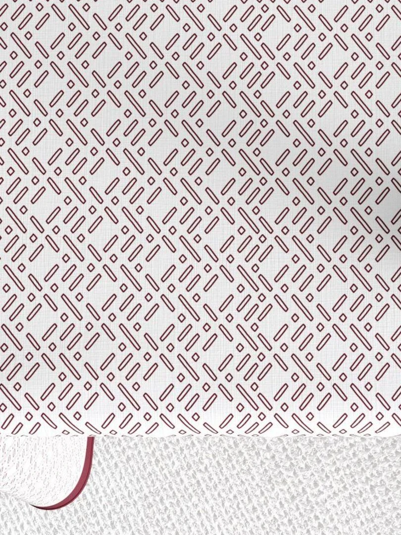 Nappe rectangulaire anti tache en Coton   Barba Prune   Blanc