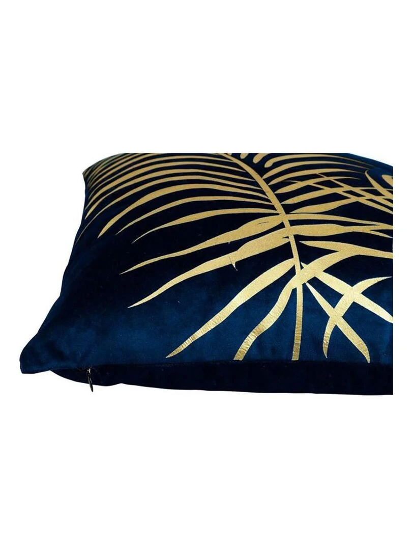 Housse de coussin 40x40 cm Palm marine Bleu