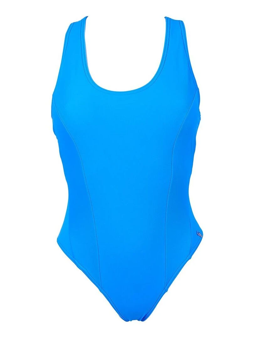 Maillot de bain 1 pièce tanga Camille   Bleu
