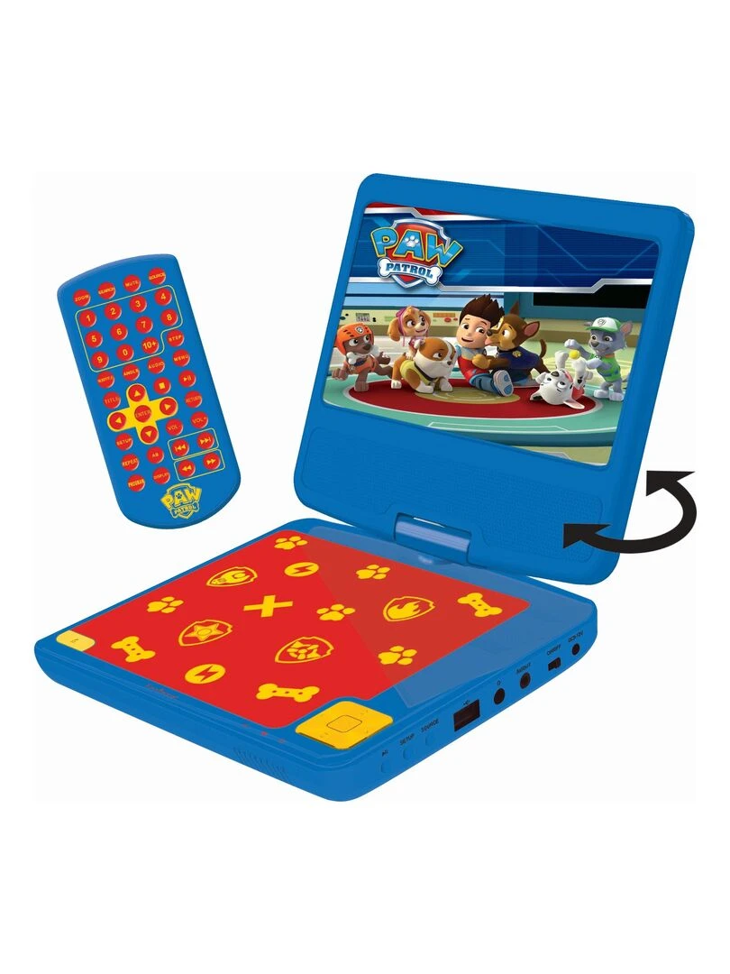 "lecteur Dvd Portable Avec Écran Rotatif 7""et Port Usb Écouteurs Pat' Patrouille" N/A