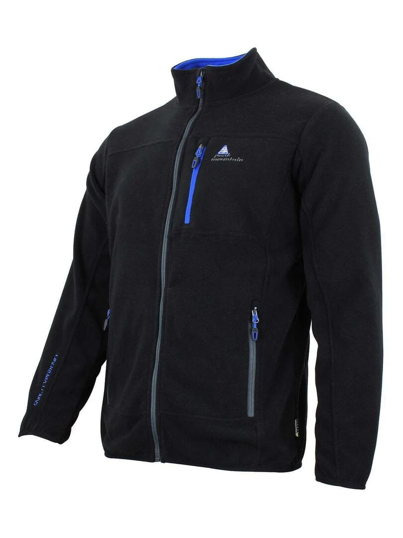 Blouson polaire homme CALON   PEAK MOUNTAIN   Noir Bleu