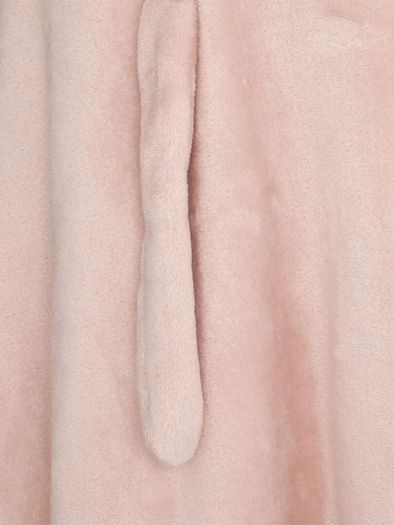 Plaid capuche chat 100x130 cm   Rose