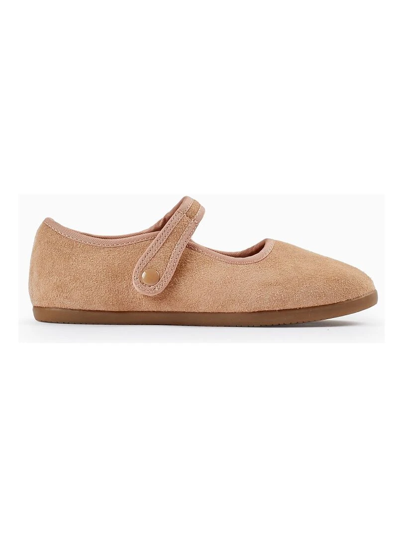 Sabots en daim pour fille ATLANTIC COMPANY Beige clair