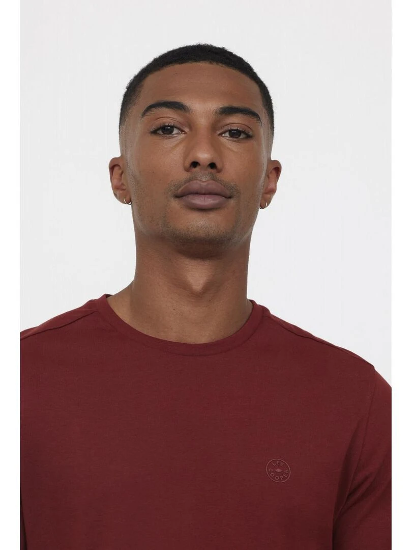 Lee Cooper   T Shirt manches courtes coton regular AREO   Bleu