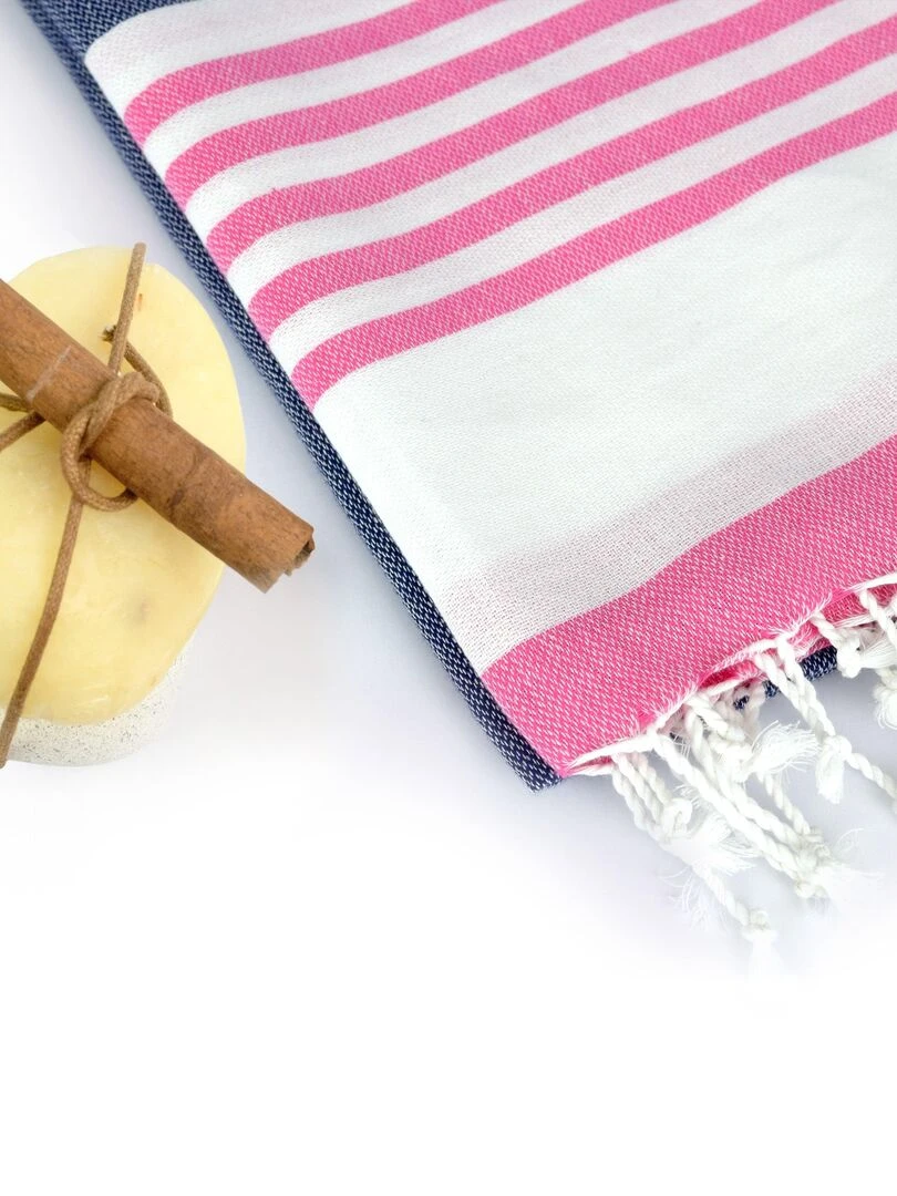 Serviette hammam Mist "Happyfriday" Bleu
