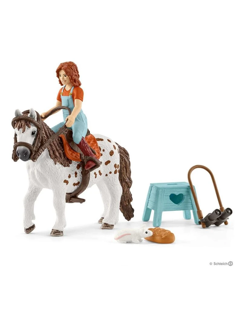 Set de schleich chevaux (mia & spotty  équestre rocky mountain)   N/A