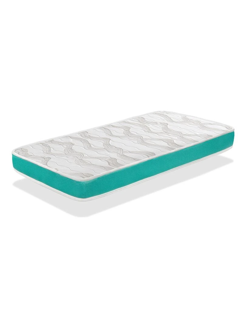 Matelas bebe EKO BABY épaisseur 11 cm Noyau perforé et respirante Vert