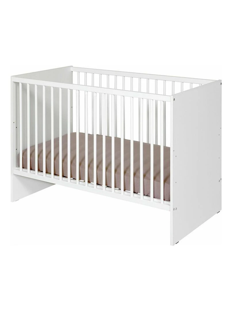 Pack lit bébé à barreaux avec matelas Pixi AKITEN RETAIL Blanc