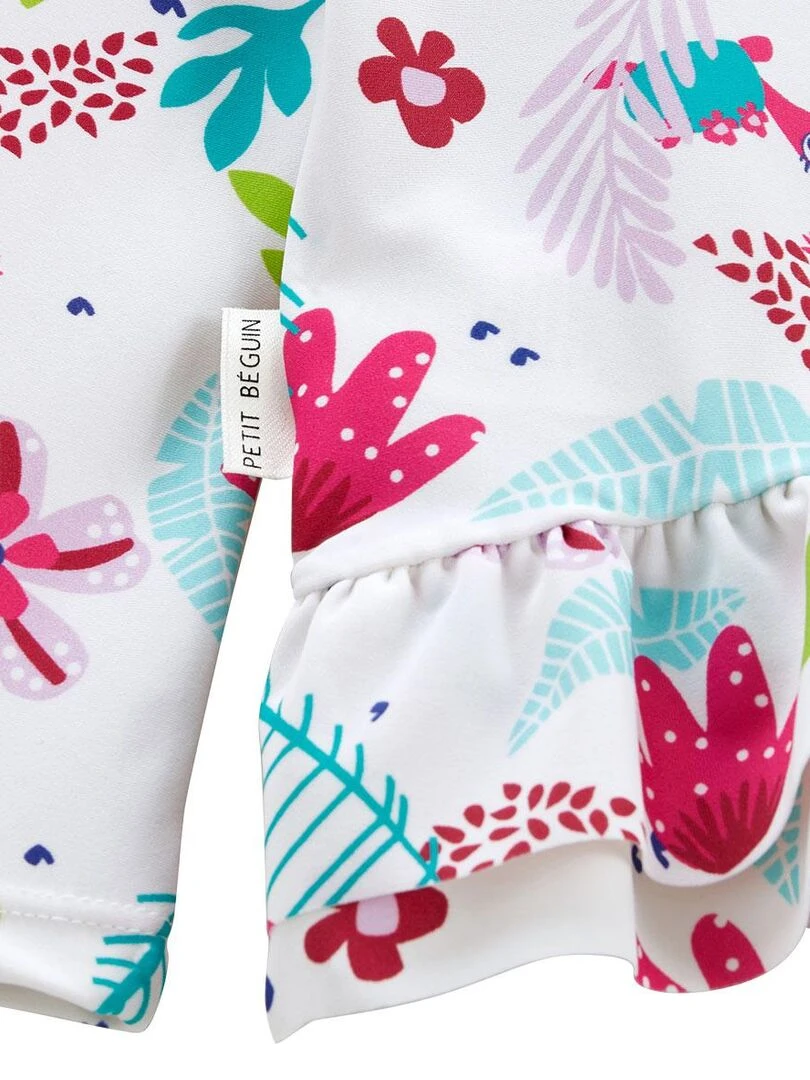 Maillot de bain enfant 2 pièces t shirt de protection UV & culotte Tropic Coco   Bleu