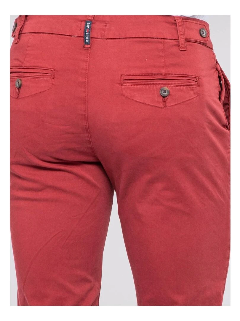 Pantalon chino CALES   Bordeaux
