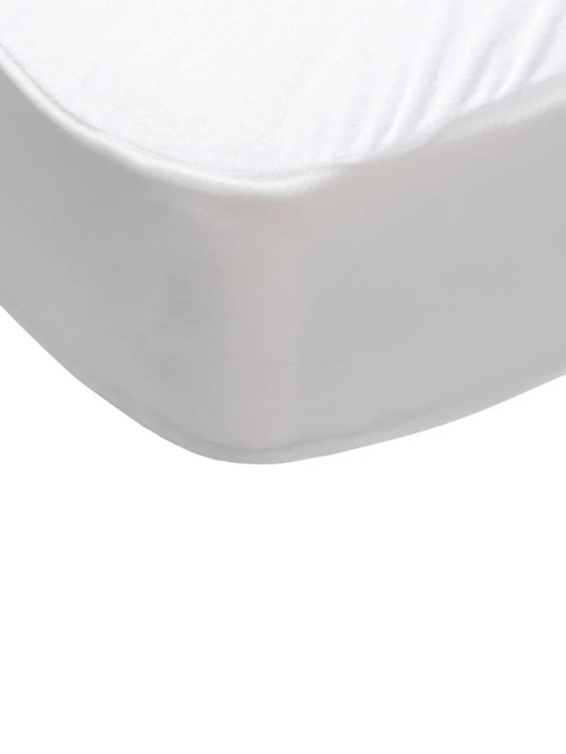 Bleu Câlin   Protège matelas Imperméable Antitaches   Blanc
