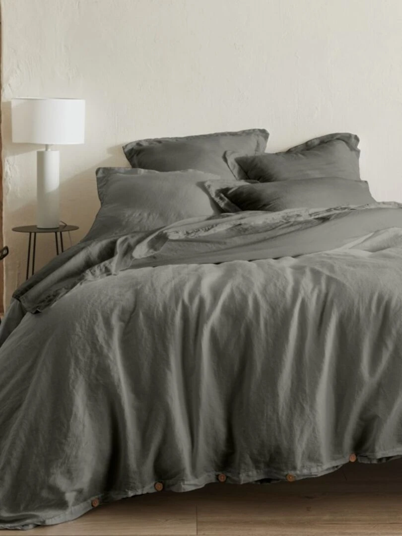 ORGANIC HOUSSE DE COUETTE 50% CHANVRE 50% COTON Gris