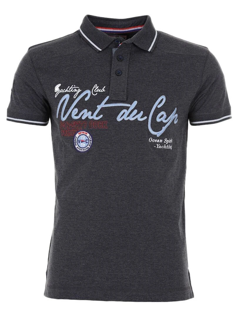 Polo manches courtes homme CAZRI VENT DU CAP Gris