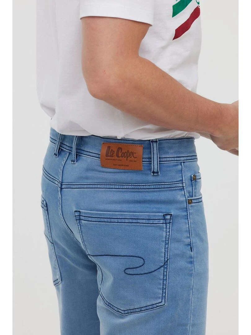 Lee Cooper   Short coton regular NANOT   Bleu ciel