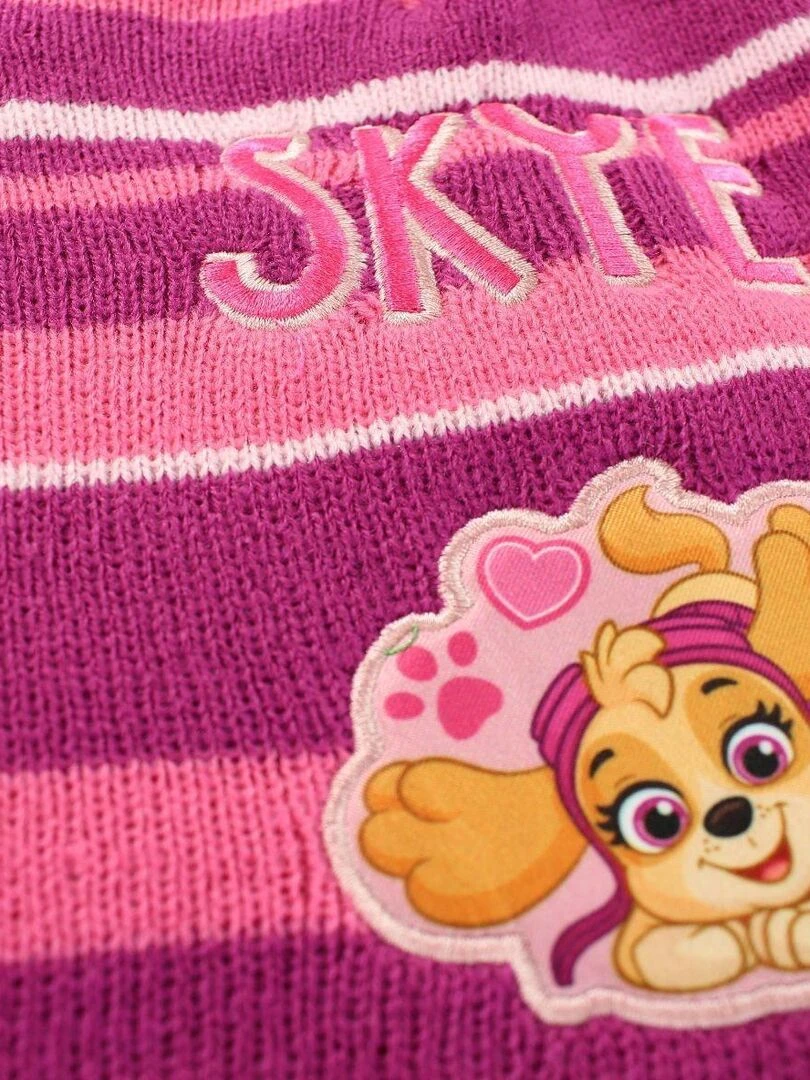 Paw Patrol   Bonnet gant fille Imprimé La Pat' Patrouille   Violet